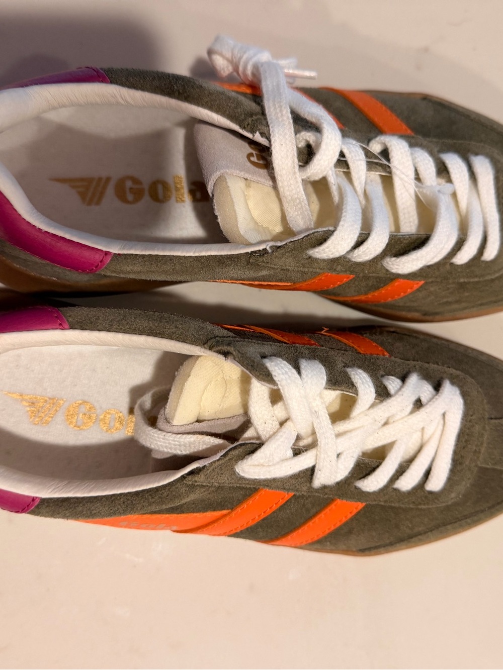 Gola Athena Sneakers in green size 7 - Picture 3 of 5